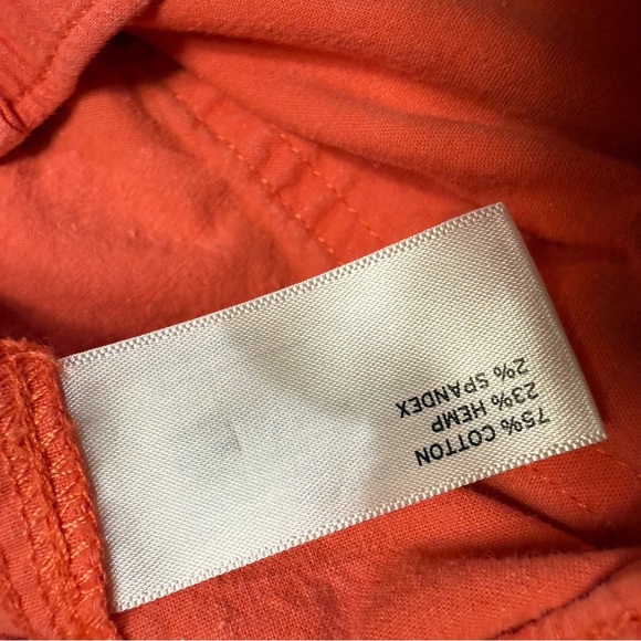 Duluth Trading Women's Hemp 7" Utility Shorts - Coral Pink Pull-On Stretch Sz 4 - Picture 6 of 7